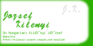 jozsef kilenyi business card